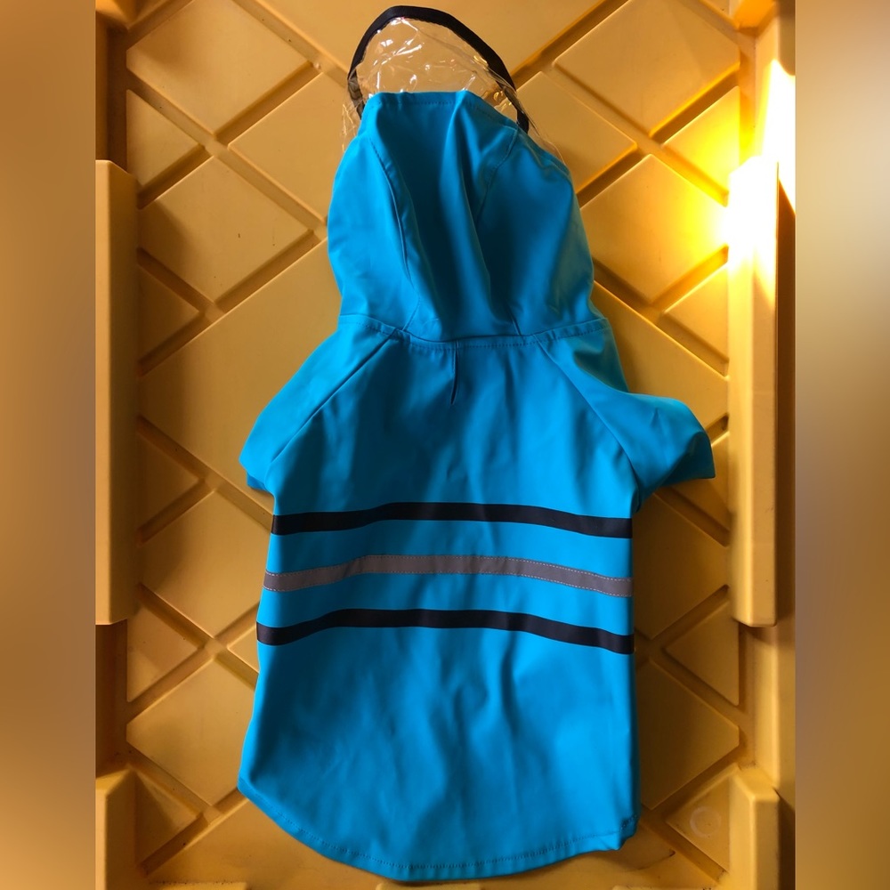 Nice small dog rain jacket.
